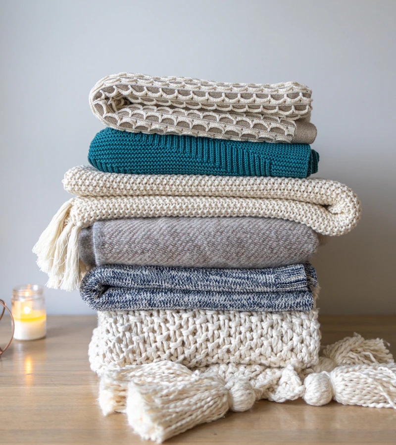 Waffle Weave Cotton Blanket — Natural
